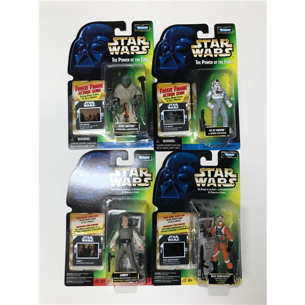 LOT OF 4 STAR WARS ACTION FIGURES IN ORIGINAL PACKAGING