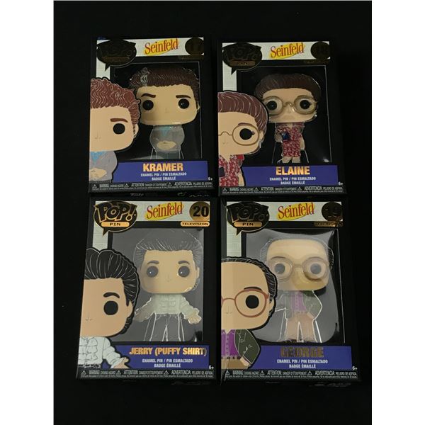 LOT 4 SEINFELD PINS IN ORIGINAL PACKAGING