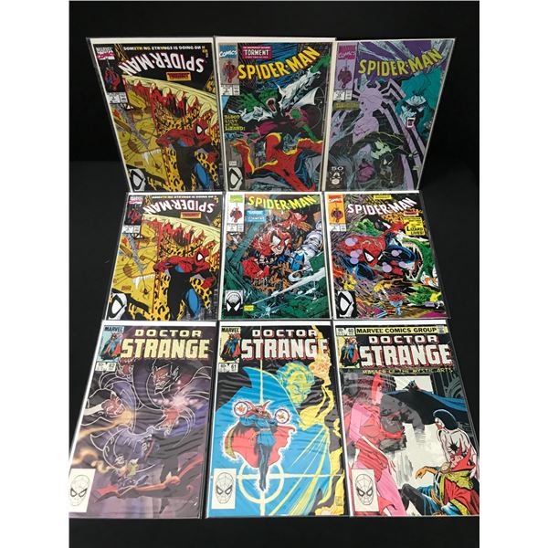 LOT OF 9 MIXED TITLE COMICS - MARVEL COMICS