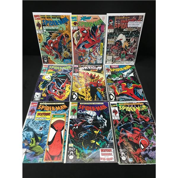 LOT OF 9 SPIDERMAN COMICS - MARVEL COMICS