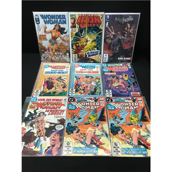 LOT OF 9 MIXED TITLE COMICS - DC COMICS