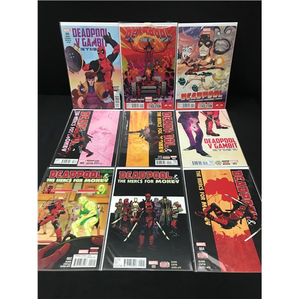 LOT OF 9 DEADPOOL COMICS - MARVEL COMICS