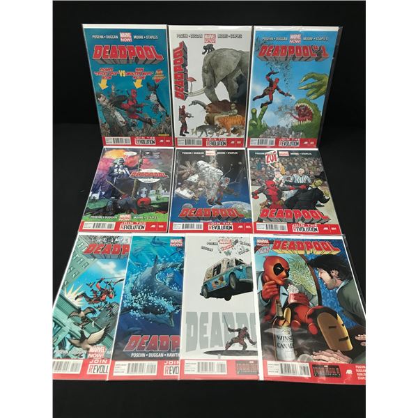 LOT OF 9 DEADPOOL COMICS - MARVEL COMICS