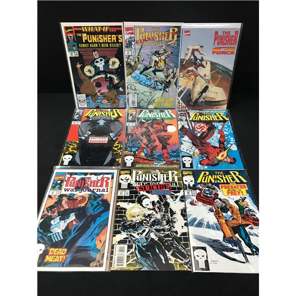 LOT OF 9 PUNISHER COMICS - MARVEL COMICS