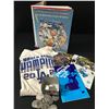 Image 1 : LOT OF SPORTS MEMORABILIA - INCLUDING COINS