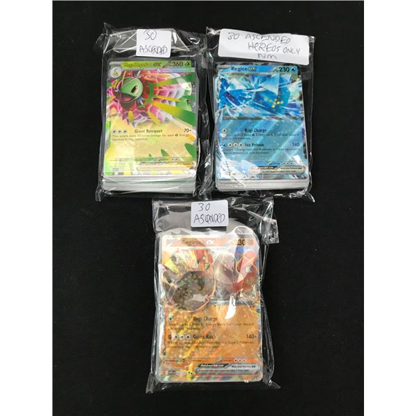 LOT OF 90 POKEMON TCG ASCENDED HEROES TRADING CARDS