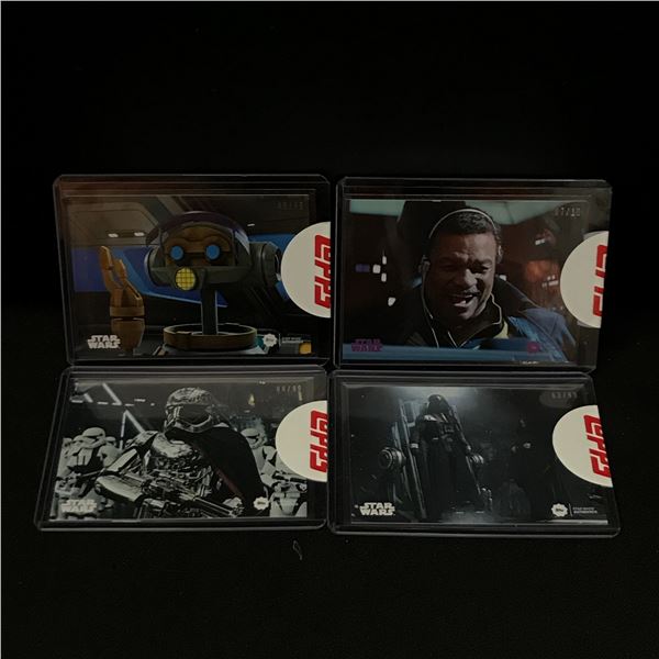 LOT OF 4 TOPPS STAR WARS TRADING CARDS
