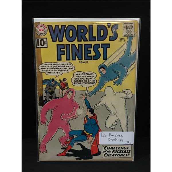 WORLD'S FINEST #120 1ST FACELESS CREATURES (1961) - DC COMICS