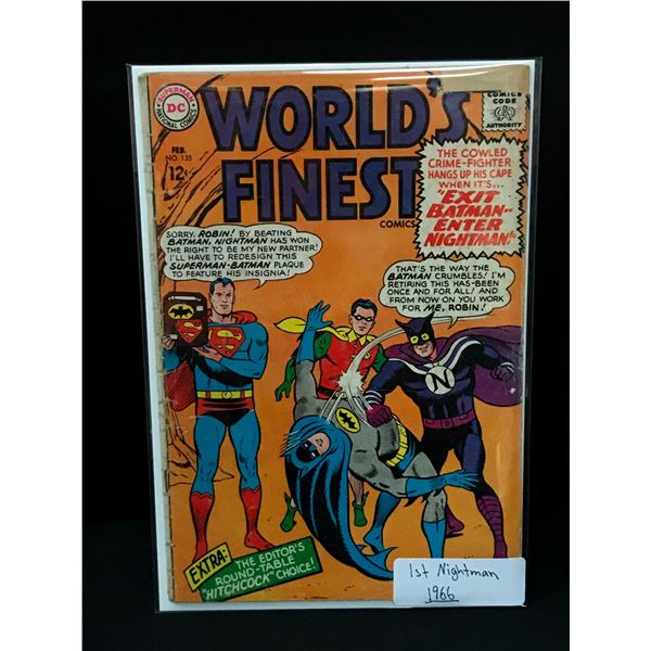 WORLD'S FINEST #155 1ST NIGHTMAN (1966) - DC COMICS