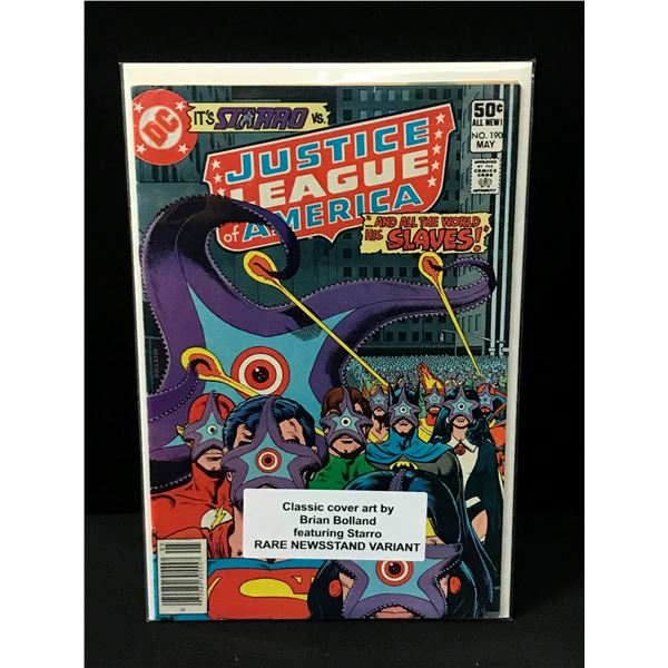 JUSTICE LEAGUE OF AMERICA #190 NEWSSTAND EDITION - DC COMICS
