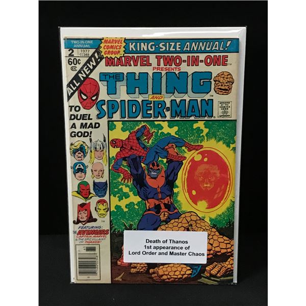 MARVEL TWO IN ONE #2 DEATH OF THANOS - MARVEL COMICS
