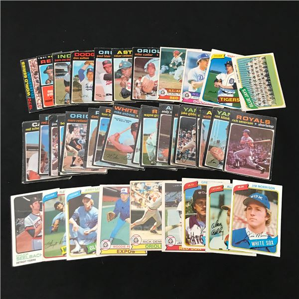 LOT OF 1970 TOPPS BASEBALL TRADING CARDS