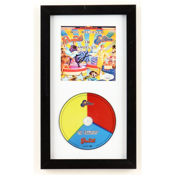 ELTON JOHN SIGNED AND FRAMED CD SLEEVE - JSA COA