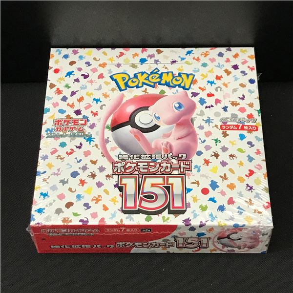 POKEMON TCG SCARLET & VIOLET 151 SEALED JAPANESE TRADING CARD BOX