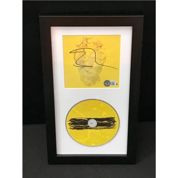 ED SHEERAN SIGNED AND FRAMED CD SLEEVE PRESENTATION PIECE - BECKETT COA