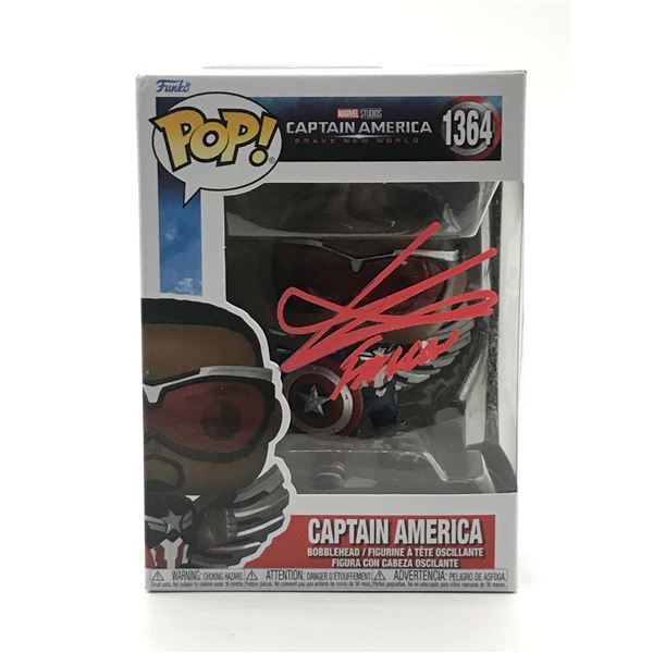 ANTHONY MACKIE SIGNED CAPTAIN AMERICA FUNKO POP - HOLLYWOOD COA