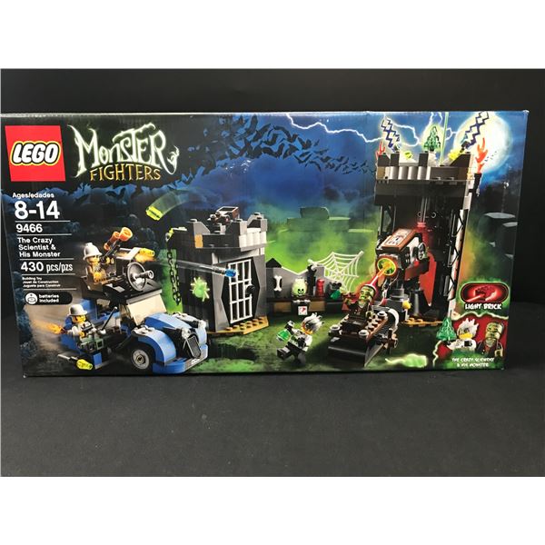 SEALED LEGO MONSTER UNLEASHED 9466 THE CRAZY SCIENTIST AND HIS MONSTER IN ORIGINAL PACKAGING