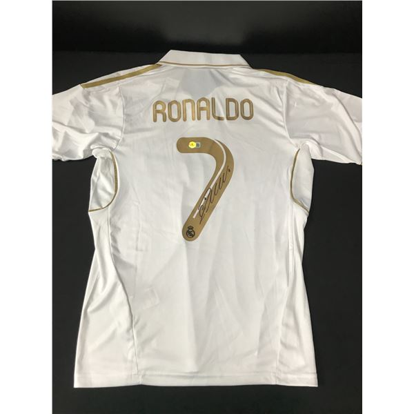 CRISTIANO RONALSO SIGNED REAL MADRID SOCCER JERSEY - BECKETT COA