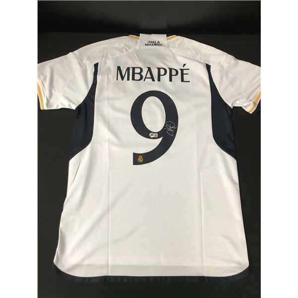 KYLIAN MBAPPE SIGNED REAL MADRID SOCCER JERSEY - BECKETT COA