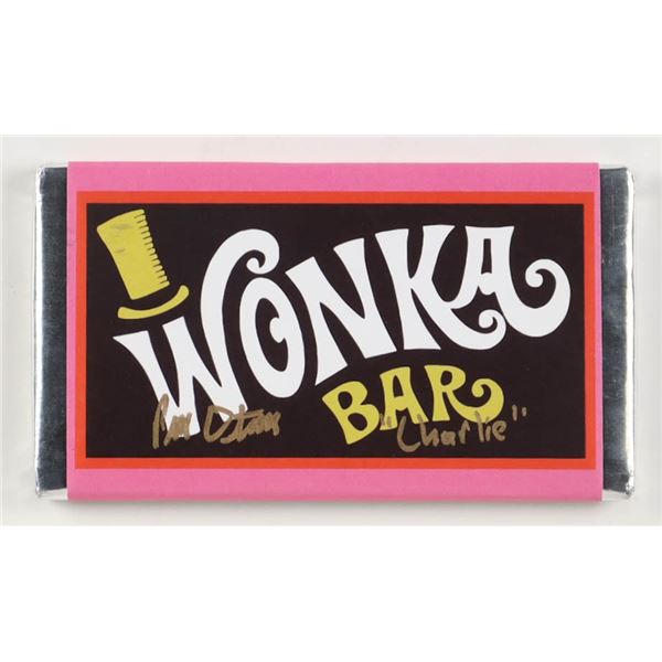PETER OSTRUM SIGNED WONKA CHOCOLATE BAR - JSA COA