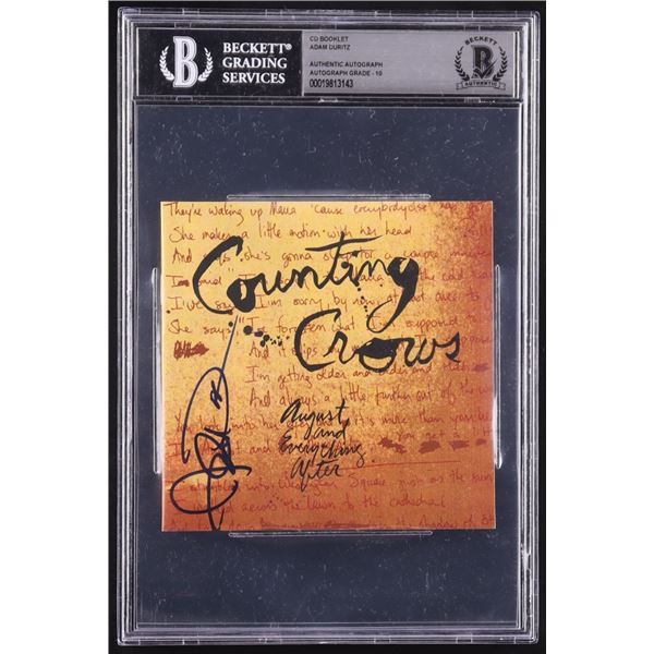 ADAM DURITZ SIGNED COUNTING CROWS CD BOOKLET - BECKETT ENCAPSULATED