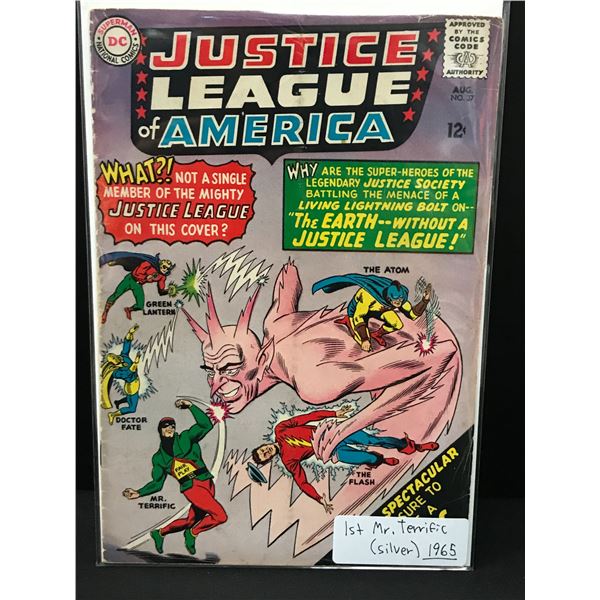 JUSTICE LEAGUE OF AMERICA #37 1ST MR. TERIFFIC (1965) - DC COMICS