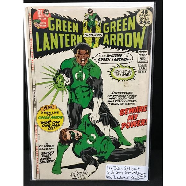 GREEN LANTERN CO-STARRING THE GREEN ARROW #87 1ST  JOHN STEWART - DC COMICS