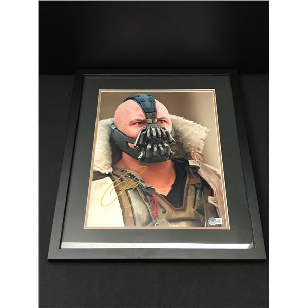 TOM HARDY SIGNED AND FRAMED BANE 16 X 20 - BECKETT COA