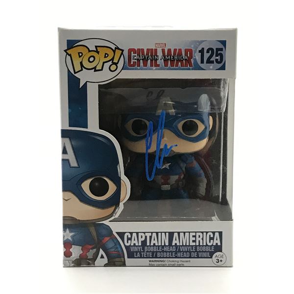 CHRIS EVANS SIGNED CAPTAIN AMERICA FUNKO POP - HOLLYWOOD COA