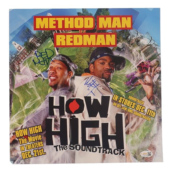 METHOD MAN & RED MAN DUAL SIGNED SOUNDTRACK COVER - JSA COA