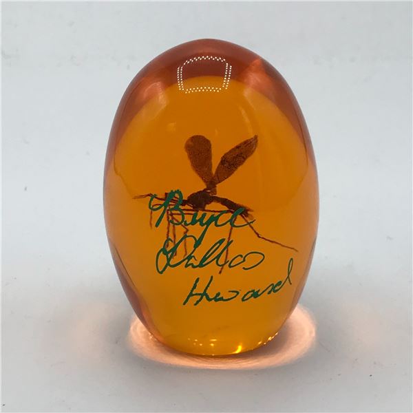 BRYCE DALLAS HOWARD SIGNED PROP AMBER EGG - WWOC COA