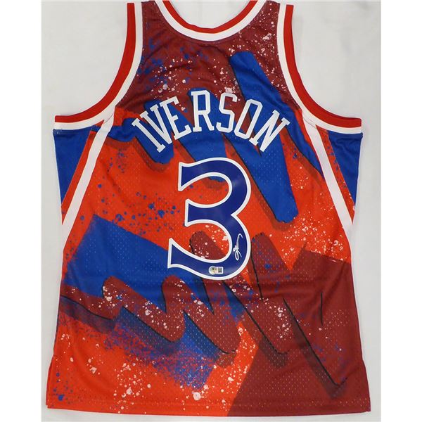 ALLEN IVERSON SIGNED PHILADELPHIA 76ERS JERSEY - BECKETT COA