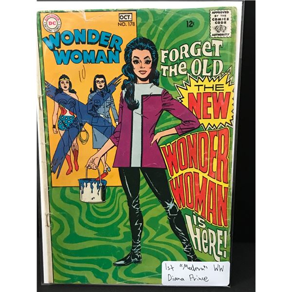 WONDER WOMAN #178 1ST 'MODERN' DIANA PRINCE - DC COMICS