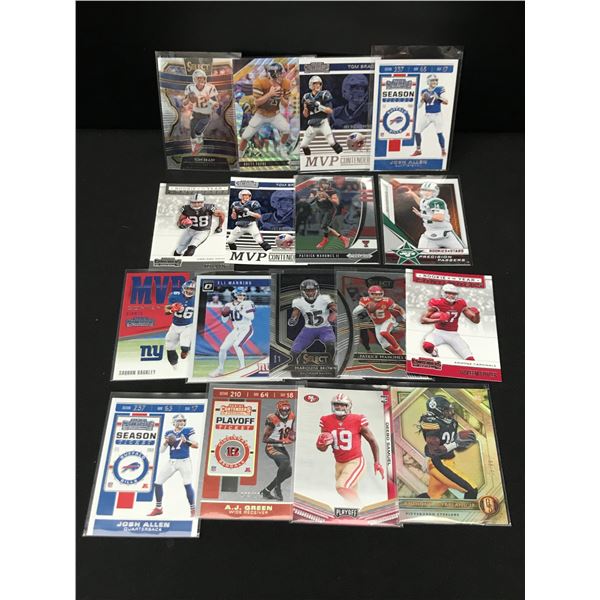 LOT OF 17 FOOTBALL TRADING CARDS
