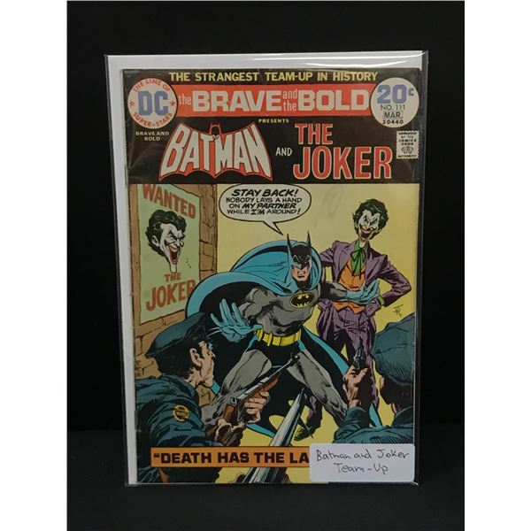 BRAVE AND THE BOLD #111 BATMAN & JOKER TEAM UP - DC COMICS