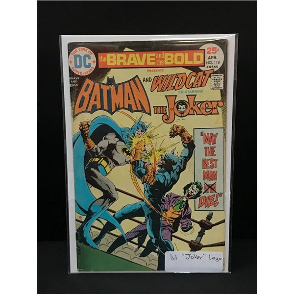 BRAVE AND THE BOLD #118 1ST JOKER LOGO - DC COMICS