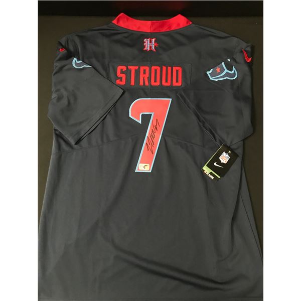 CJ STROUD SIGNED HOUSTON TEXANS CUSTOM JERSEY - ELITE COA