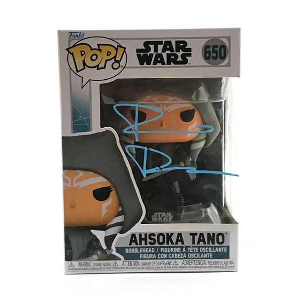 ROSARIO DAWSON SIGNED AHSOKA TANO STAR WARS FUNKO POP - KB COA