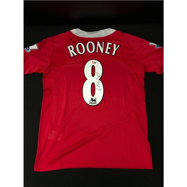WAYNE ROONEY SIGNED MANCHESTER UNITED SOCCER JERSEY - BECKETT COA