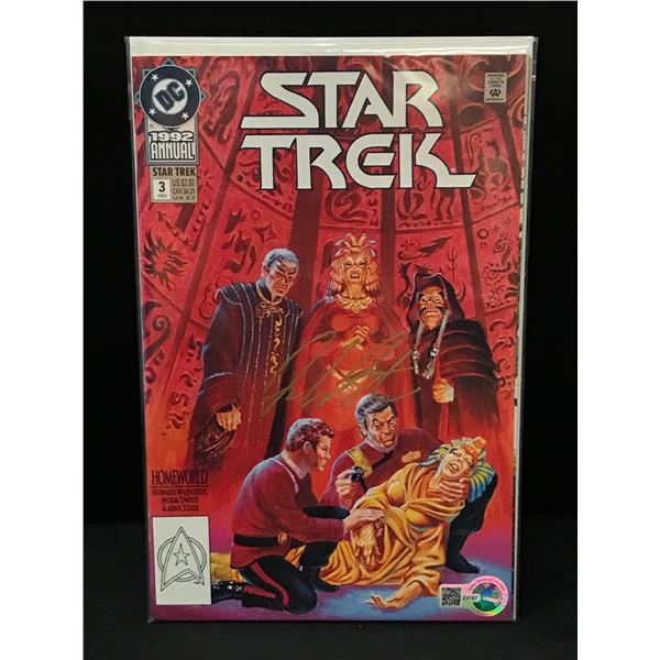 WILLIAM SHATNER SIGNED STAR TREK COMIC - WWOC COA