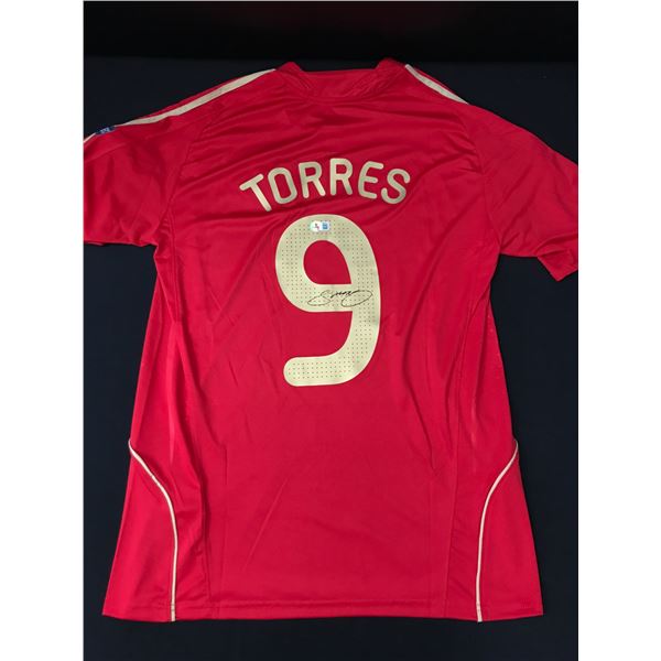 FERNANDO TORRES SIGNED SPAIN JERSEY - BECKETT COA