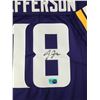 Image 2 : JUSTIN JEFFERSON SIGNED MINNESOTA VIKINGS CUSTOM JERSEY - ELITE COA