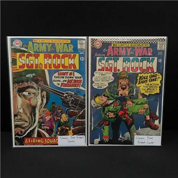 LOT OF 2 ARMY AT WAR SGT ROCK COMICS - DC COMICS