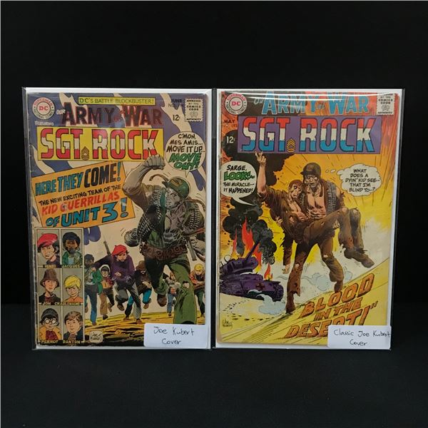LOT OF 2 ARMY AT WAR SGT ROCK COMICS #193 - #194 - DC COMICS