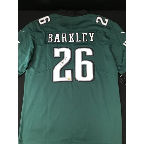 SAQUON BARKLEY SIGNED PHILADELPHIA EAGLES CUSTOM JERSEY - ELITE COA