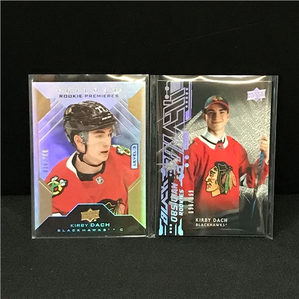 LOT OF 2 KIRBY DACH HOCKEY TRADING CARDS