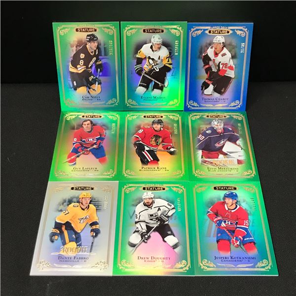 LOT OF 9 UPPER DECK STATURE HOCKEY TRADING CARDS
