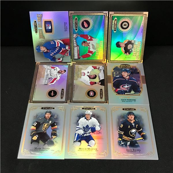 LOT OF 9 UPPER DECK STATURE HOCKEY TRADING CARDS