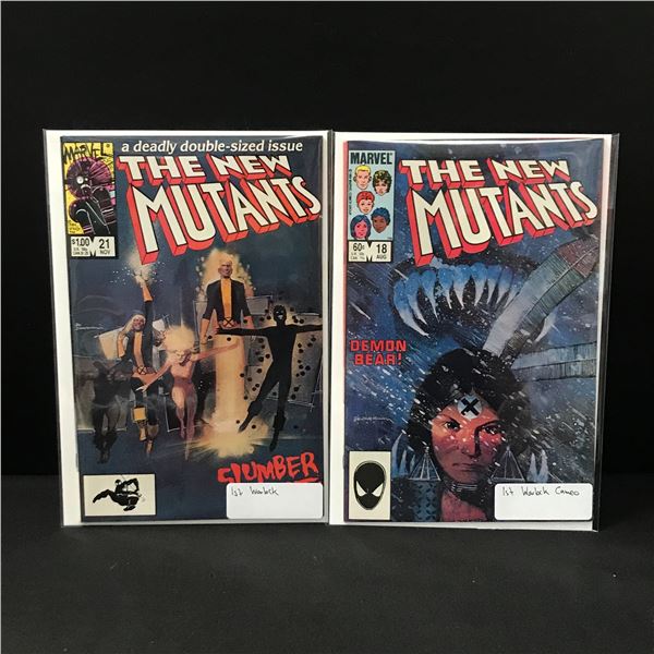 LOT OF 2 THE NEW MUTANT COMICS 1ST WARLOCK - MARVEL COMICS