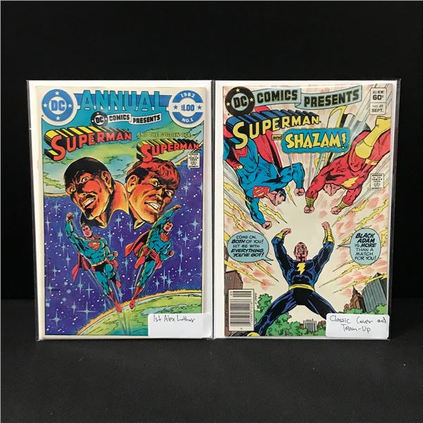 LOT OF 2 DC COMICS PRESENT 1ST ALEX LUTHOR - DC COMICS